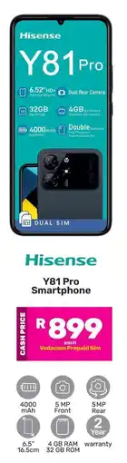 Game Hisense Y81 Pro Smartphone offer