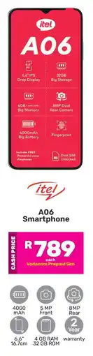 Game Itel A06 Smartphone offer