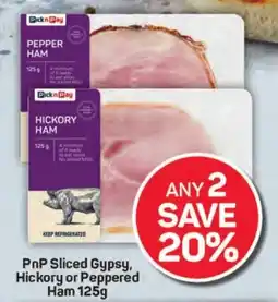 Pick n Pay Hypermarket PnP Sliced Gypsy, Hickory or Peppered Ham offer