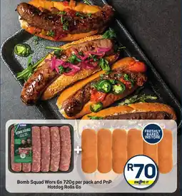 Pick n Pay Hypermarket Bomb Squad Wors and PnP Hotdog Rolls offer