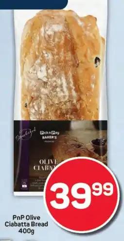 Pick n Pay Hypermarket PnP Olive Ciabatta Bread offer
