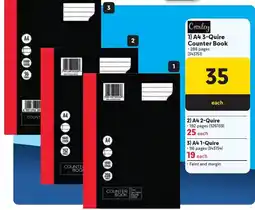 Makro Croxley A4 3-Quire Counter Book offer