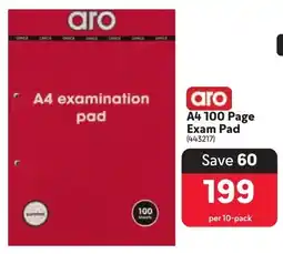 Makro Aro A4 100 Page Exam Pad offer