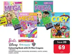 Makro Colouring Book with 24 Wax Crayons offer