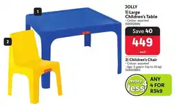 Makro JOLLY Large Children's Table offer