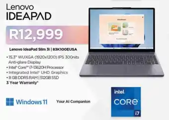 Computer Mania Lenovo IdeaPad Slim 3i offer