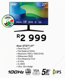Computer Mania Acer 27" ET271 offer