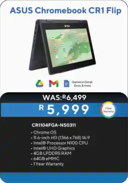 Computer Mania ASUS Chromebook CR1 Flip offer
