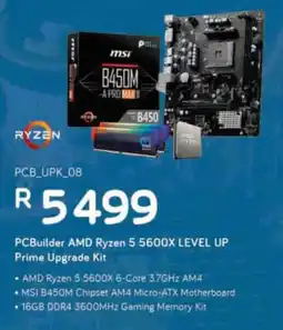 Computer Mania PCBuilder AMD Ryzen 5 5600X LEVEL UP Prime Upgrade Kit offer