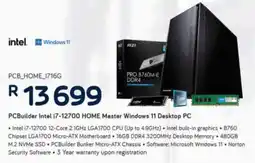 Computer Mania PCBuilder Intel i7-12700 HOME Master Windows 11 Desktop PC offer