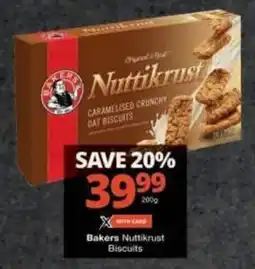 Checkers Bakers Nuttikrust Biscuits offer