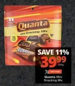 Checkers Quanta Mini Snacking Mix offer