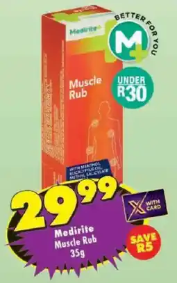 Shoprite Medirite Muscle Rub offer