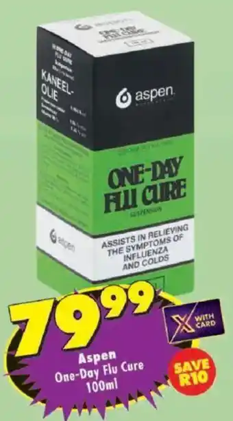 Shoprite Aspen One-Day Flu Cure offer