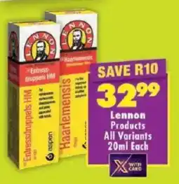 Shoprite Lennon Products All Variants offer