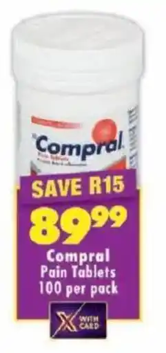 Shoprite Compral Pain Tablets offer