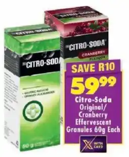 Shoprite Citro-Soda Original/ Cranberry Effervescent Granules offer