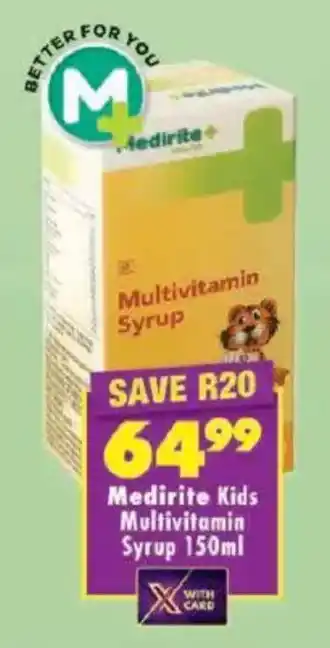 Shoprite Medirite Kids Multivitamin Syrup offer