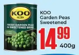 Elite Cash & Carry KOO Garden Peas Sweetened offer