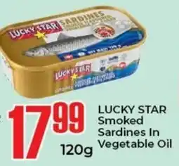 Elite Cash & Carry LUCKY STAR Smoked Sardines In Vegetable Oil offer