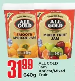 Elite Cash & Carry ALL GOLD Jam Apricot/ Mixed Fruit offer