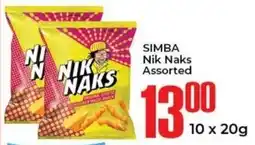Elite Cash & Carry SIMBA Nik Naks Assorted offer