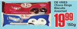 Elite Cash & Carry DE VRIES Choco Rings Biscuits Assorted offer