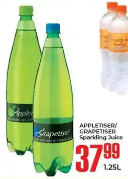 Elite Cash & Carry APPLETISER/ GRAPETISER Sparkling Juice offer