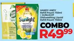 Elite Cash & Carry HANDY ANDY Refill Pouch + SUNLIGHT Dishwashing Liquid Refill Pouch offer