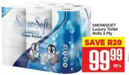 Elite Cash & Carry SNOWSOFT Luxury Toilet Rolls 2 Ply offer