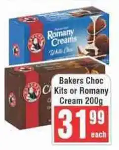 Frontline Bakers Choc Kits or Romany Cream offer