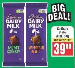 Frontline Cadbury Slabs Asst. offer