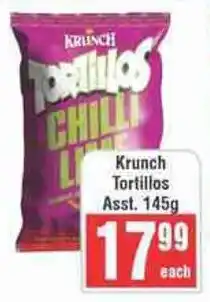 Frontline Krunch Tortillos Asst. offer
