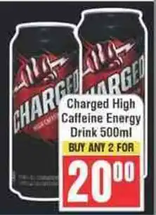 Frontline Charged High Caffeine Energy Drink offer