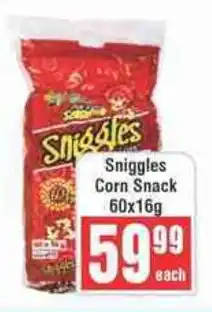 Frontline Sniggles Corn Snack offer