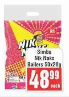 Frontline Simba Nik Naks Bailers offer