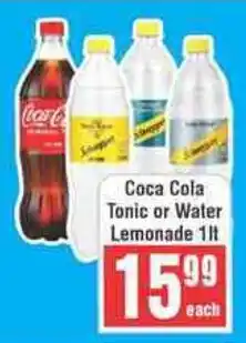Frontline Coca Cola Tonic or Water Lemonade offer
