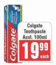 Frontline Colgate Toothpaste Asst. offer