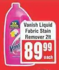 Frontline Vanish Liquid Fabric Stain Remover offer