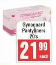 Frontline Gynaguard Pantyliners offer