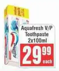 Frontline Aquafresh V/P Toothpaste offer