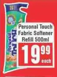 Frontline Personal Touch Fabric Softener Refill offer