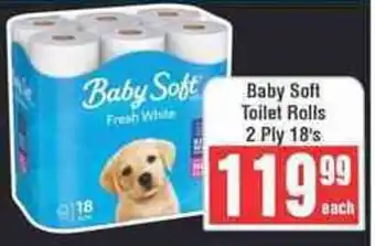 Frontline Baby Soft Toilet Rolls 2 Ply offer