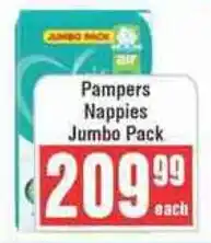 Frontline Pampers Nappies Jumbo Pack offer