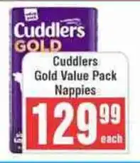 Frontline Cuddlers Gold Value Pack Nappies offer