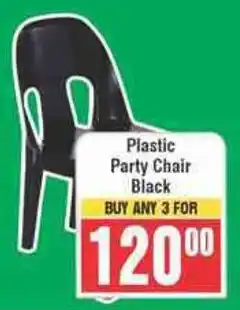 Frontline Plastic Party Chair Black offer