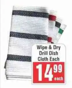 Frontline Wipe & Dry Drill Dish Cloth offer