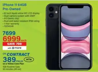 Incredible Connection iPhone 11 64GB Pre-Owned offer