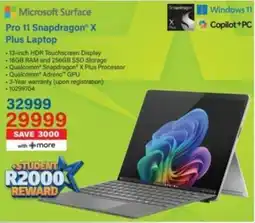 Incredible Connection Microsoft Surface Pro 11 Snapdragon X Plus Laptop offer