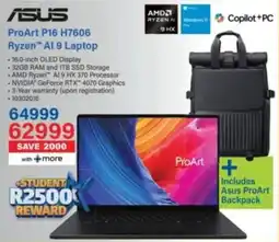 Incredible Connection ASUS ProArt P16 H7606 Ryzen AI 9 Laptop offer